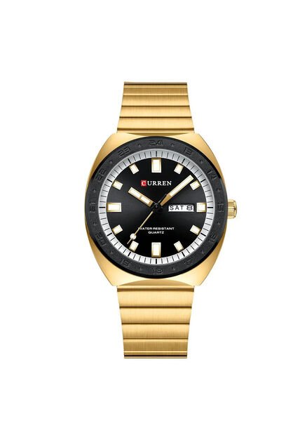 Reloj Curren 8473 Clasico Tablero Negro - Dorado
