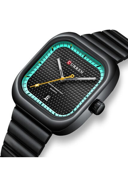 Reloj Curren 8460 Clasico Tablero Verde - Negro