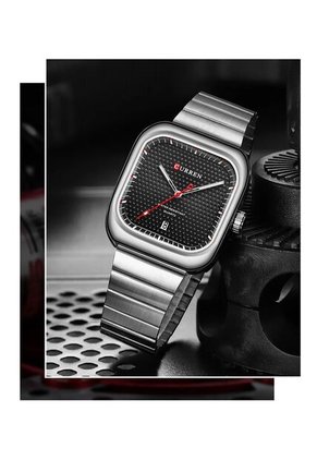 Reloj Curren 8460 Clasico Tablero Negro - Plata