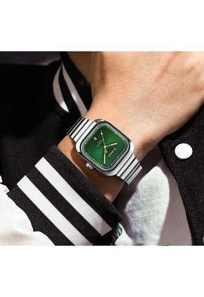 Reloj Curren 8460 Clasico Tablero Verde - Plata