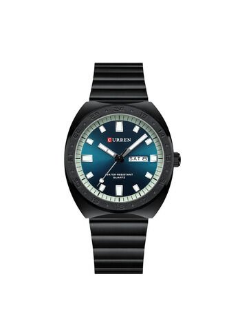 Reloj Curren 8473 Clasico Tablero Azul - Negro Curren
