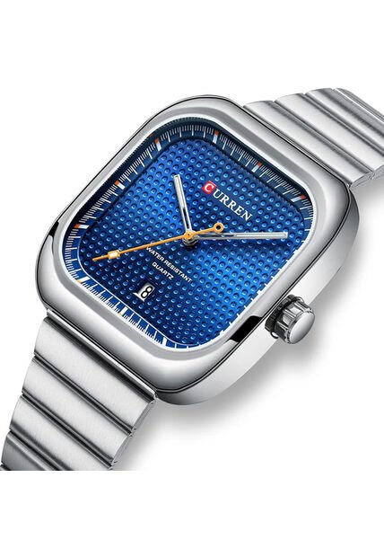 Reloj Curren 8460 Clasico Tablero Azul - Plata