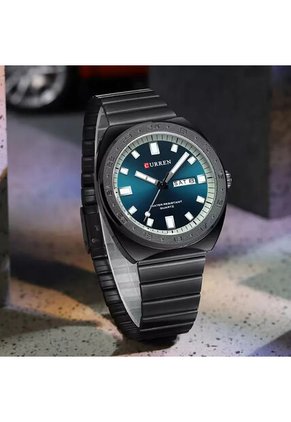 Reloj Curren 8473 Clasico Tablero Azul - Negro