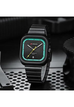 Reloj Curren 8460 Clasico Tablero Verde - Negro