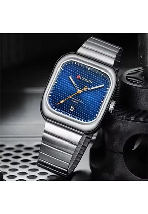 Reloj Curren 8460 Clasico Tablero Azul - Plata