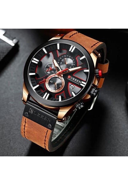 Reloj Curren Modelo KREC831911 Cafe Hombre