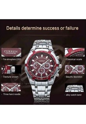 Reloj Curren Modelo KRE0404 Plateado Hombre