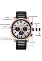 Reloj Curren 8315 Cronógrafo Tablero Blanco - Negro de Curren
