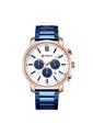 Reloj Curren 8315 Cronógrafo Tablero Blanco - Azul de Curren