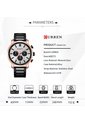 Reloj Curren 8315 Cronógrafo Tablero Blanco - Negro de Curren