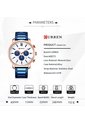 Reloj Curren 8315 Cronógrafo Tablero Blanco - Azul de Curren