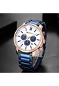 Reloj Curren 8315 Cronógrafo Tablero Blanco - Azul de Curren