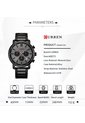 Reloj Curren 8315 Cronógrafo Tablero Negro - Negro de Curren