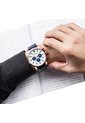 Reloj Curren 8315 Cronógrafo Tablero Blanco - Azul de Curren