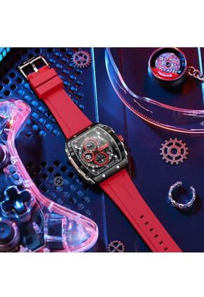 Reloj Curren Original 8442 Cronógrafo - Rojo