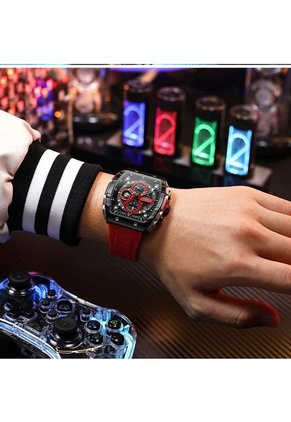 Reloj Curren Original 8442 Cronógrafo - Rojo