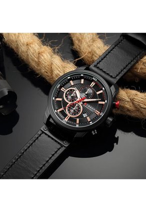 Reloj Curren 8291 Cronógrafo - Negro
