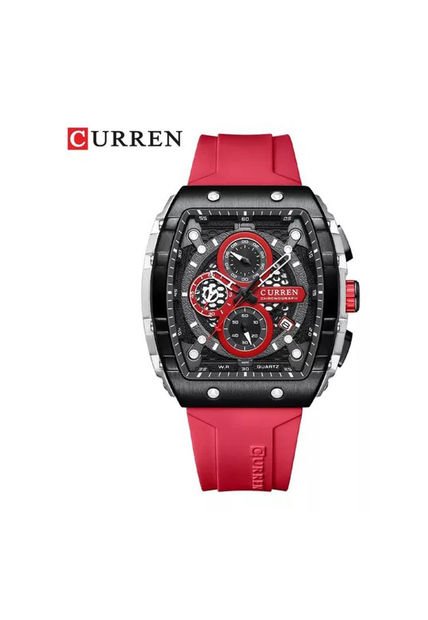 Reloj Curren Modelo KRED8204 Rojo Hombre