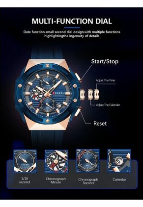 Reloj Curren 8462 Cronógrafo - Azul
