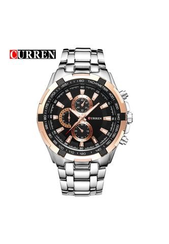 Reloj Para Hombre Curren 8023 8023Slbkrg Plateado Curren
