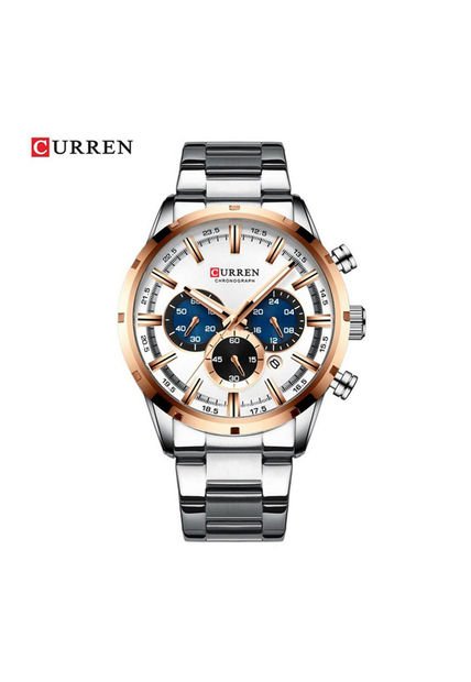 Reloj Para Hombre Curren Krec762002 Plateado