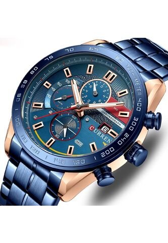 Reloj Curren 8410 Cronógrafo - Azul Curren