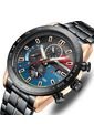 Reloj Curren 8410 Cronógrafo Tablero Azul - Negro de Curren