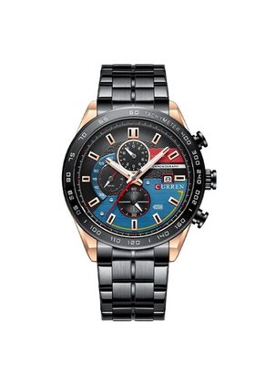 Reloj Curren 8410 Cronógrafo Tablero Azul - Negro