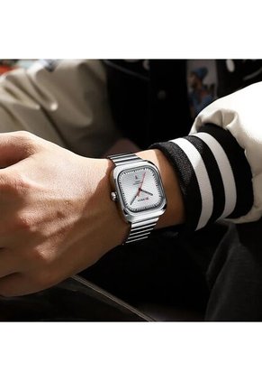 Reloj Curren 8460 Clasico Tablero Blanco - Plata