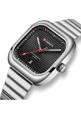 Reloj Curren 8460 Clasico Tablero Negro - Plata Curren