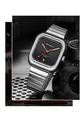 Reloj Curren 8460 Clasico Tablero Negro - Plata