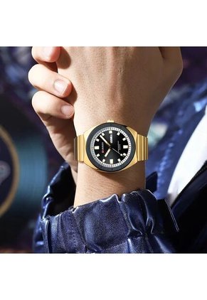 Reloj Curren 8473 Clasico Tablero Negro - Dorado