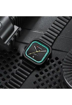 Reloj Curren 8460 Clasico Tablero Verde - Negro