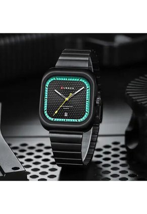 Reloj Curren 8460 Clasico Tablero Verde - Negro