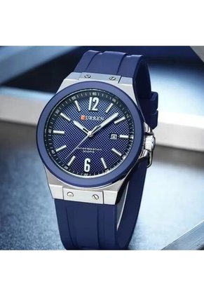 Reloj Curren 8467 Deportivo Tablero Azul - Azul