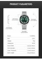 Reloj Curren 8473 Clasico Tablero Verde - Plata de Curren