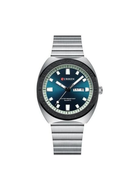 Reloj Curren 8473 Clasico Tablero Azul - Plata