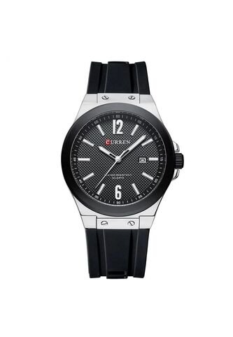 Reloj Curren 8467 Deportivo Marco Plata - Negro Curren