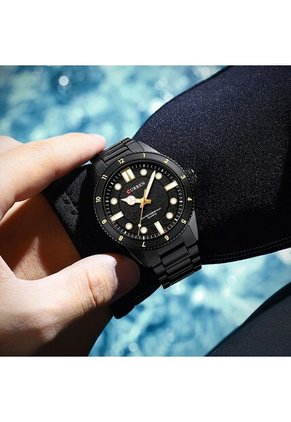 Reloj Curren 8450 Clasico Tablero Negro - Negro