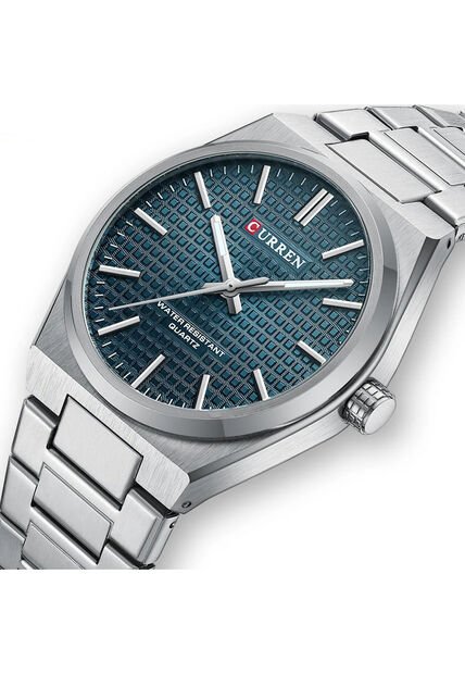 Reloj Curren 8439 Clasico Tablero Verde - Plateado