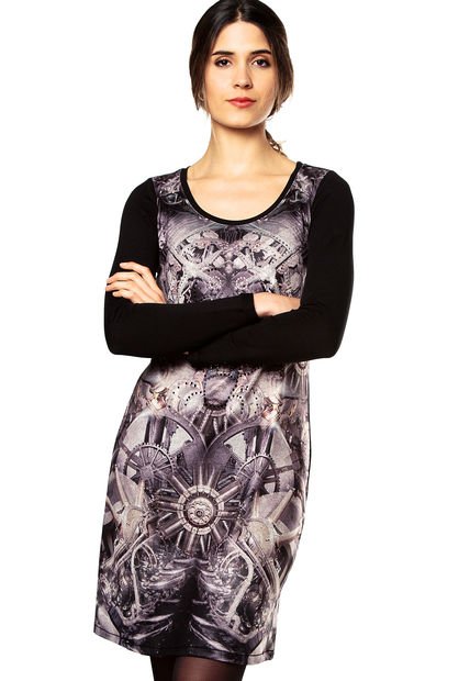 Vestido Negro Custo Barcelona