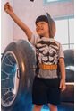 Camiseta De Batman Manga Corta Gris Para Niño 2T A 5T 5T de DC COMICS
