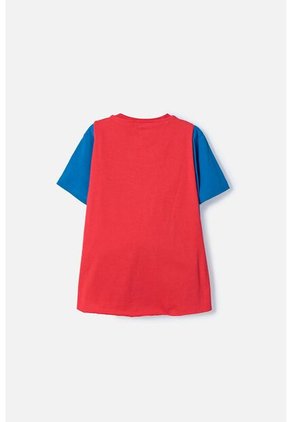 Camiseta De Superman Con Capa Azul Y Rojo Para Niño 4