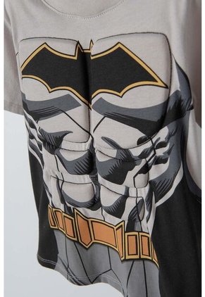 Camiseta De Batman Manga Corta Gris Para Niño 2T A 5T 3T