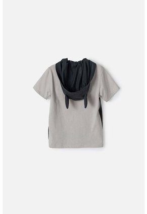 Camiseta De Batman Manga Corta Gris Para Niño 2T A 5T 3T