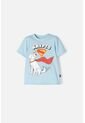 Camiseta De Superman Azul Estampada En Frente Para Niño 2T A 5T 5T de DC COMICS