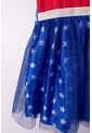 Vestido De Wonder Woman Con Capa De Estrellas Removible Para Niña 4 de DC COMICS
