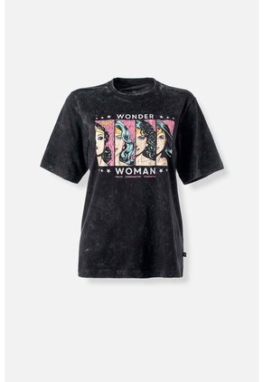 Camiseta De Wonder Woman Regular Fit Para Mujer L