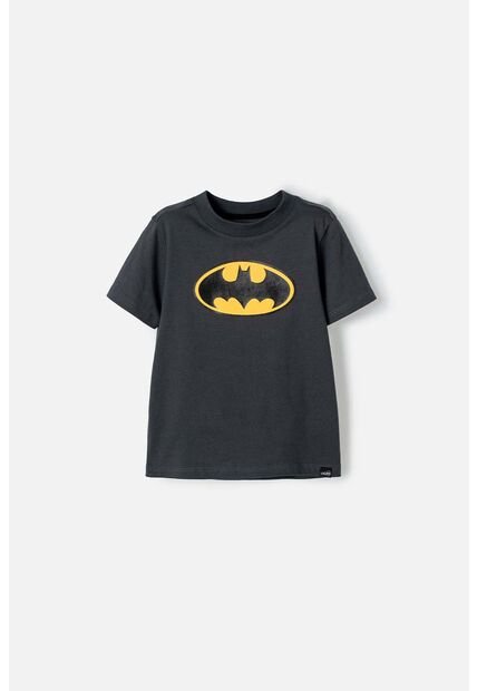 Camiseta De Batman Manga Corta Negro Para Niño 2T A 5T 3T