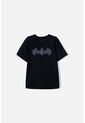 Camiseta De Batman Manga Corta Negra Para Niño 10 de DC COMICS